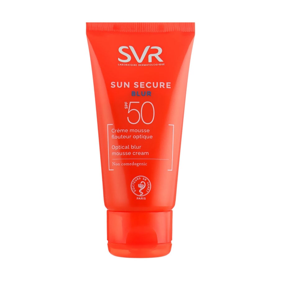 Сонцезахисний крем-мус для обличчя SVR Sun Secure Blur Optical Blur Mousse Cream, SPF 50, 50 мл